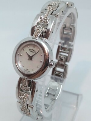 Rotary Monaco LB09173 Women's 21mm MOP Dial Silver Tone S/Steel Swiss Watch