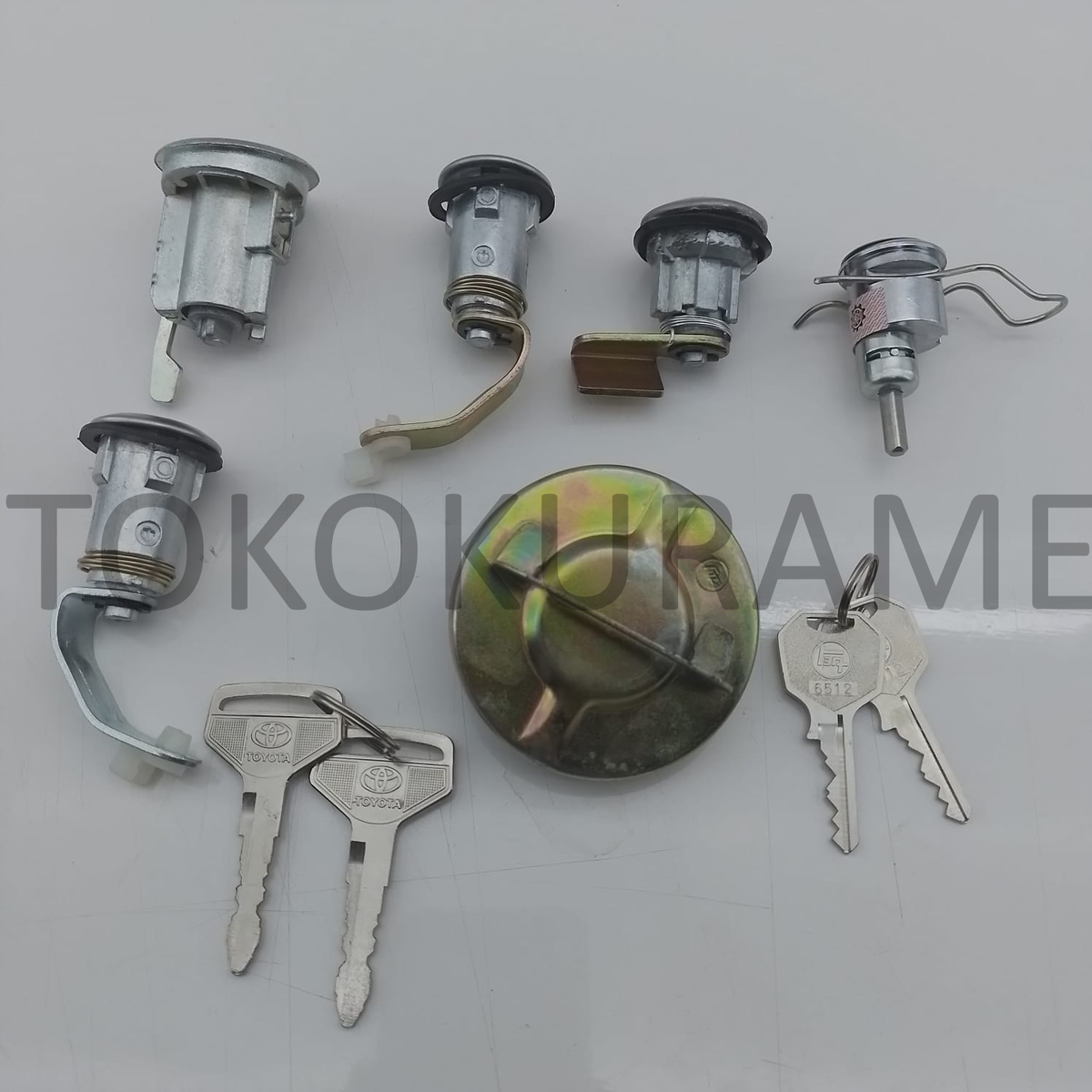 Toyota Ignition Cylinder Lock Keys Set Genuine OEM *20 Land