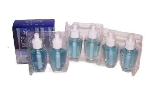Bath & Body Works Sparkling Icicles Wallflower Home Fragrance Bulb x6 - product listing photo