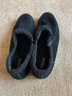 Pre Owned Lands' End Women's All Weather Suede Black Slip On Moc Shoes Size 10M — photo 2