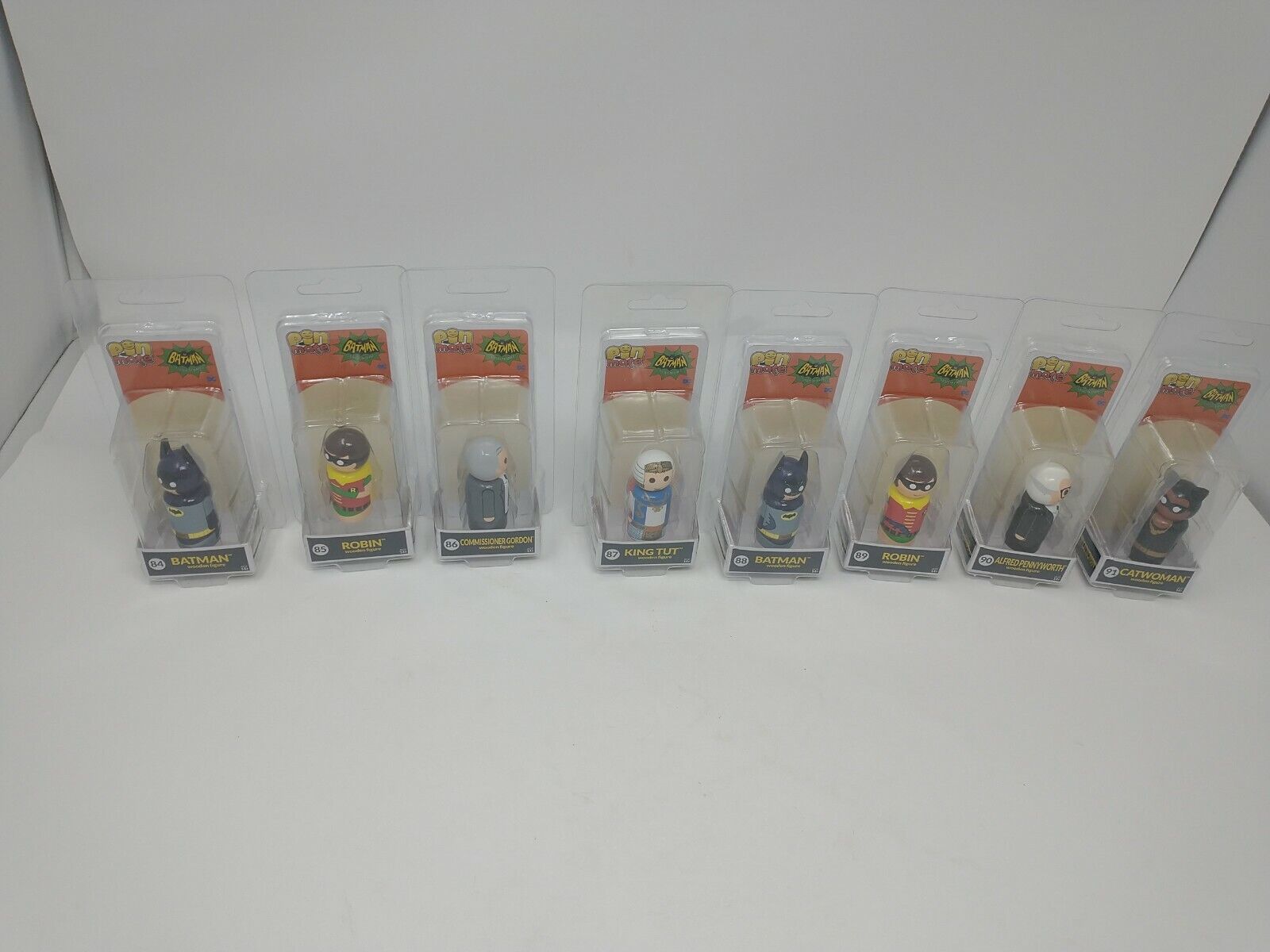  Wooden Pin Mates DC Comics Batman Classic TV Lot of 8 Batman and more from TV