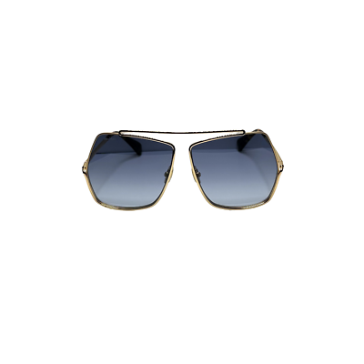Max Mara Designer Aviator Sunglasses Gold Metal Frame Gradient