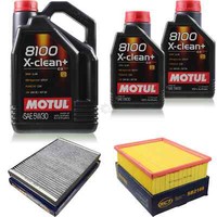 7L Inspektionspaket Set Motul 8100 X-Clean+ 5W-30 MotoröL Sct Filter 11371839