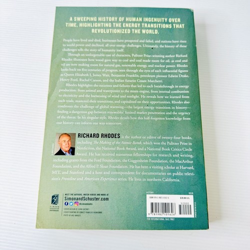 Energy A Human History by Richard Rhodes 2018 Paperback Renewable Energy Nuclear - Picture 2 of 9