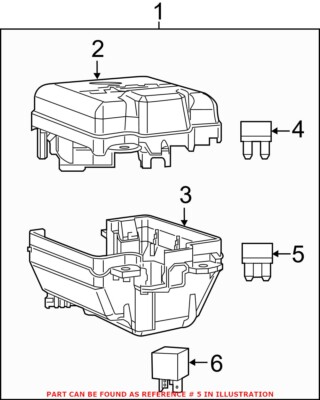 Genuine Mopar Micro Plug Relay Box For Jeep Compass & Alfa Romeo Stelvio - 06106093AA