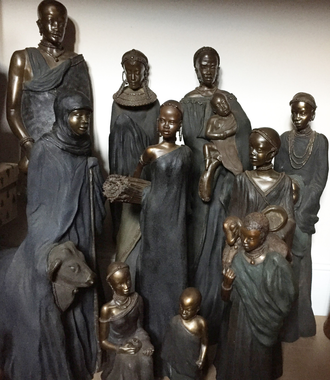 Stacy Bayne Maasai Soul Journey Bronze/Painted Limited Edition