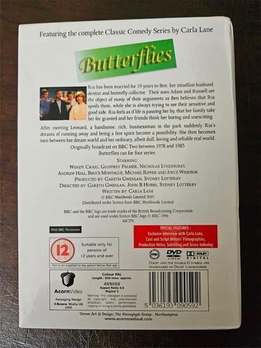 Butterflies Complete series DVD x8 NEAR MINT discs PAL Region 2 BBC - Foto 5 di 5