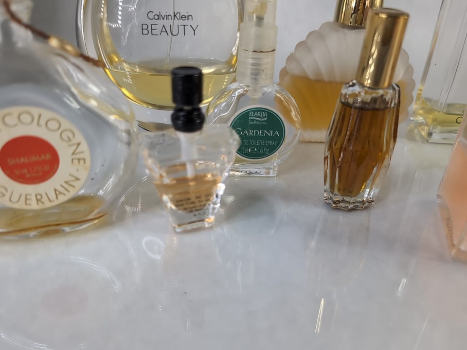Huge Lot Perfume Cologne 11+ Bottles, Vintage, Calvin Klein, and more
