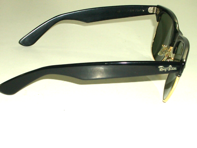 54MM VINTAGE B&L RAY BAN W1272 GOLD/BLACK EBONY G15 UV WAYFARER