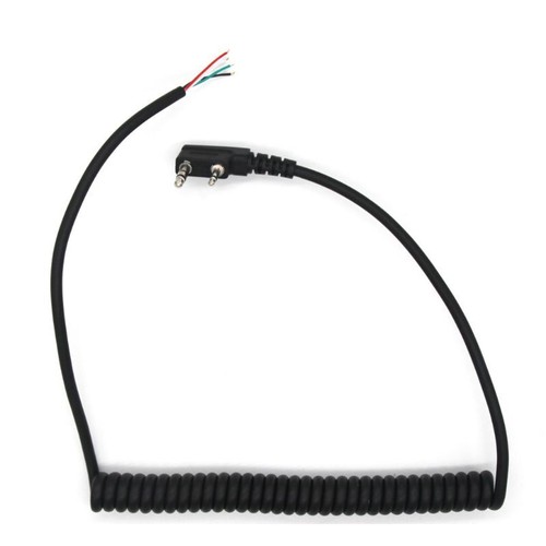 for Baofeng UV5R for Kenwood TK-240 Linton Hand Mic Cable Black Easy Operation - Afbeelding 2 van 7