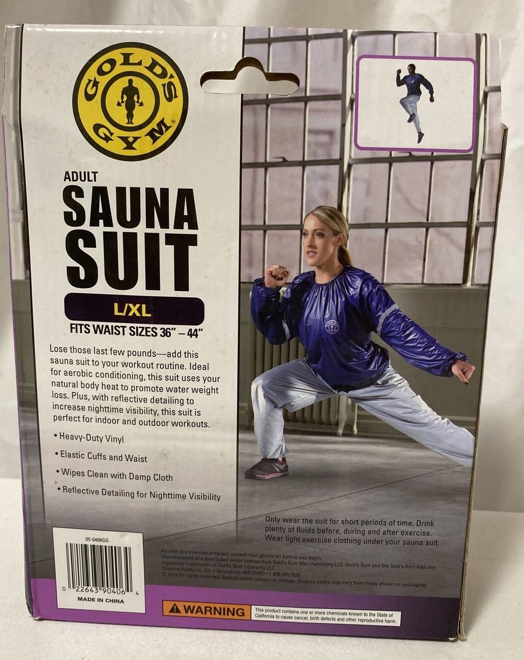 Golds Gym Sauna Suit Fits Waist Sizes L LX 36 44 for sale online eBay
