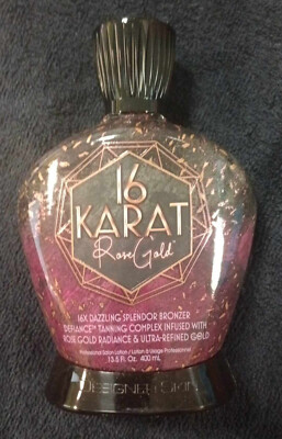 GENUINE Designer Skin 16 Karat Rose Gold Tanning Lotion 13.5 Oz SUPER FRESH!