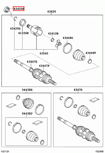 Genuine Toyota Urban Cruiser NSP110 Front Left LH Drive Shaft Oil Seal - Imagen 5 de 20