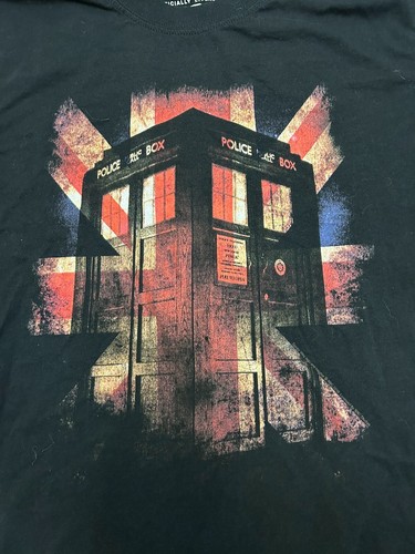 ✰ DOCTOR WHO LOT of THREE T-Shirts, New & NwoT Van Gogh Union Jack & Words LARGE - Picture 6 of 10