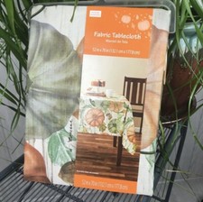 New Fall Pumpkin Pattern Tablecloth Washable Rectangle 52in X 70in Thanksgiving