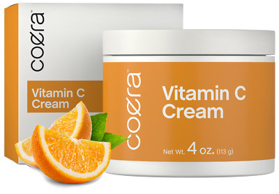 Vitamin C Cream | Brightening + Firming | 4oz | Free of Parabens | by Coera