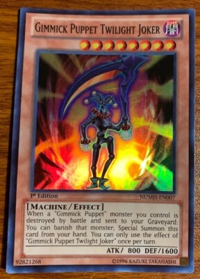 2013 YuGiOh Number Hunters 1st Edition Gimmick Puppet Twilight Joker #NUMH-EN007 - Photo 1/2