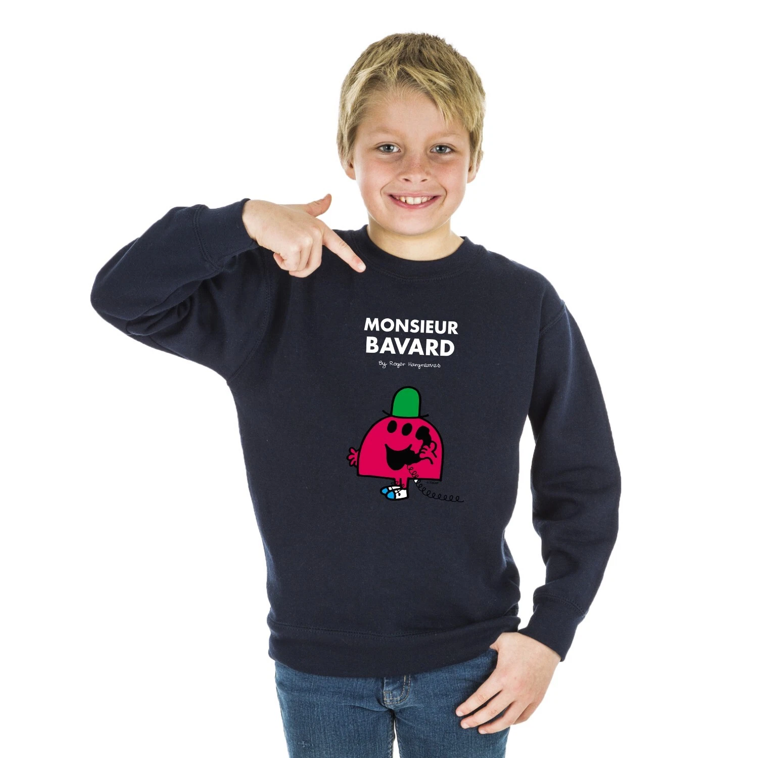 Boys' Sweatshirt. Navy Blue. MONSIEUR BAVARD