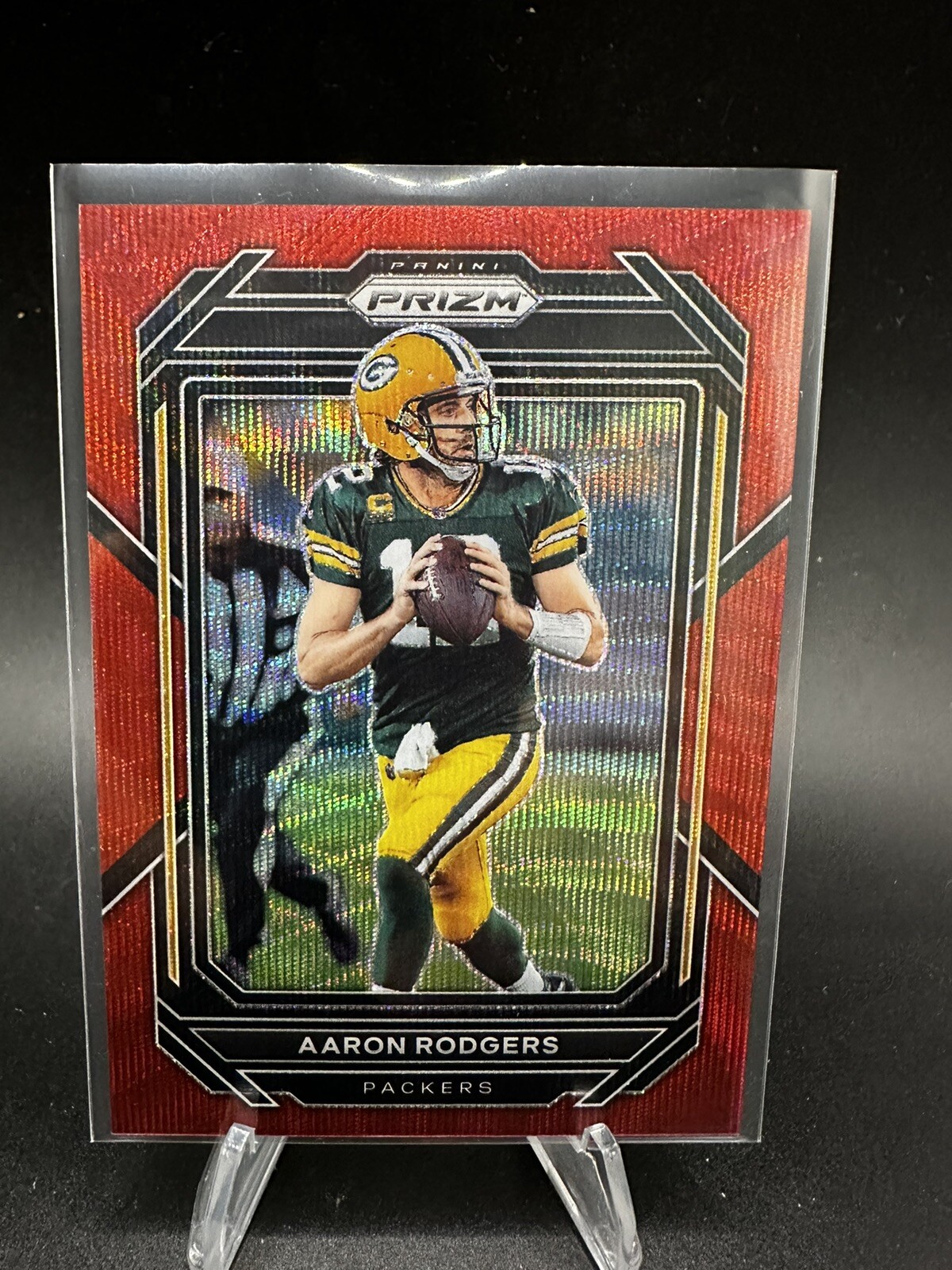 AARON RODGERS 2022 Panini Prizm RED WAVE #103 Packers 144/149