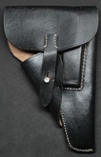 Walther P38 Holster - Softshell Leder schwarz WW2 - REPRO