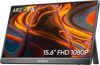 Arzopa 15.6'' IPS Portable Ultra-Slim Monitor FHD 1080P - Black *SEALED*