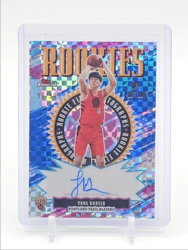 YANG HANSEN 2025-26 TOPPS FINEST ROOKIE FINEST BLUE X-FRACTOR AUTO /99 Q3178