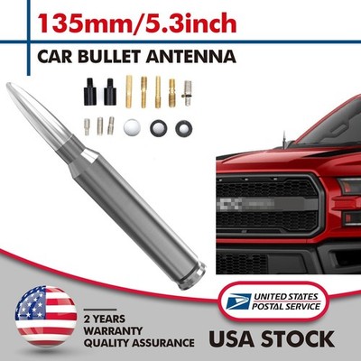 For 2006-2024 Chevrolet Silverado 1500 5.3'' Silver Antenna Radio AM/FM Mast KIT