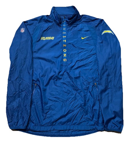 Giacca a vento Nike Los Angeles Chargers 1/4 zip. Uomo grande. Blu. NFL. �� - Foto 1 di 15