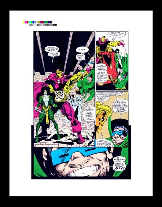 Tom Raney Watchmen and the Infinity Watch #7 Rare Production Art Pg 13