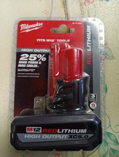 Milwaukee M12 High Output XC5.0 Lithium-Ion Battery Pack - Red 48-11-2450