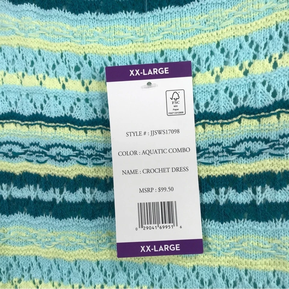 Vestido Jessica Simpson Tank Crochet Tejido, Para Mujer Talla XXL - Combo Acuático Foto 4 de 4
