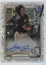 2020 Bowman Chrome Prospects Speckle Refractor /299 Grant Little Auto 0s55