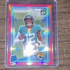 Panini Donruss 2025 Optic Pink Prizm Rated Rookie Travis Hunter #301 Jaguars