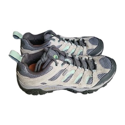 Merrell Moab 2 Shoes Womens 9 Drizzle Mint Waterproof Vibram Hiking Trail J24462