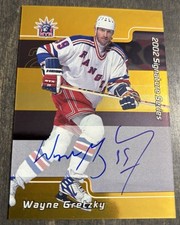 WAYNE GRETZKY 01-02 BAP Signature XLWG Rare GOLD Autograph 2001-02 Be a Player