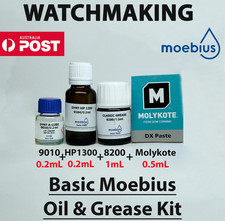 Basic Moebius Oil  Grease Kit  Watch Oil Kit  Watchmaker Oil Kit Watchmaking
