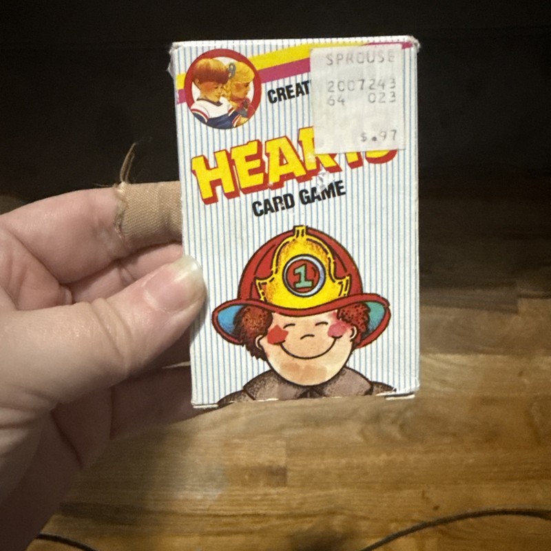 Hearts Card Game 1986 by Creative Child Games Playmore Inc. Vtg - See below 