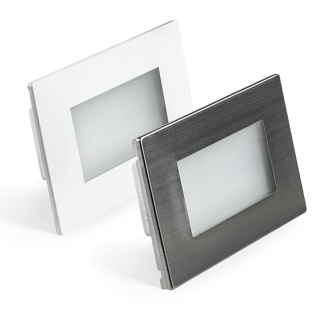 Lampo Segnapasso LED 3W Tricolor Incasso 503 Luce Calda Naturale Fredda 240