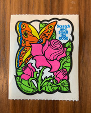 Vintage Scratch Sniff Sticker 80s - Rose Mello Smello Matte - Smells Great
