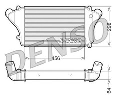 DENSO DIT45004 Ladeluftkühler für MITSUBISHI