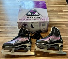 Jackson Ultima RAVE Softec Ice Skates Mark 1 Blades Fleece Lined BLK 6 1/3