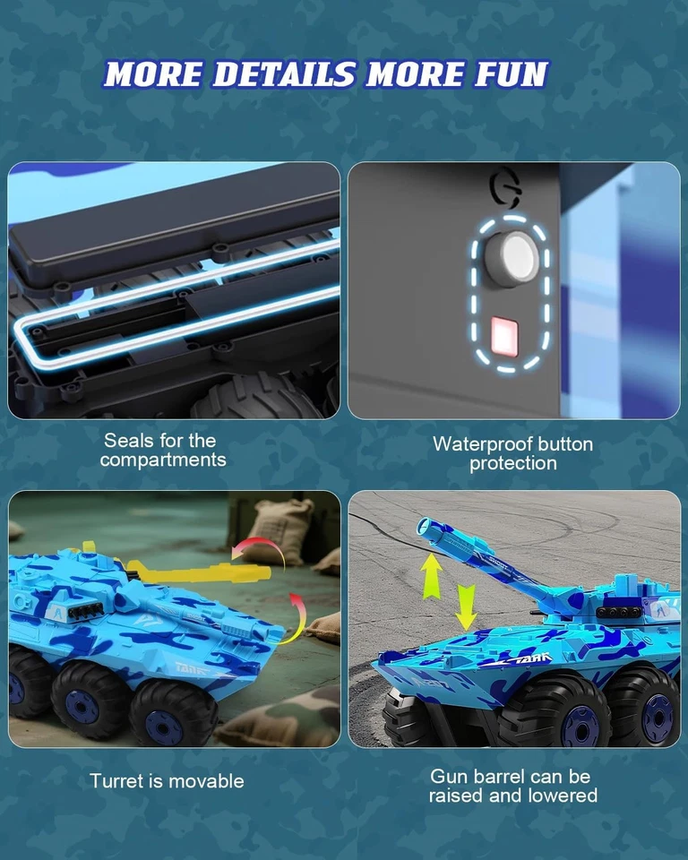 Vehículo blindado RCTank anfibio IFV LAV-25 FOX 8x8 VERDE envío gratuito a EE. UU. Foto 3 de 4