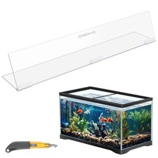 Sieral Aquarium Polycarbonate Canopy Set 15.37 x 7.63 x 0.12 Inch for 5 Gallon W