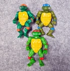 Lot of 3 Mirage Studio Teenage Mutant Ninja Turtle Actions Figures Lot 1988 TMNT