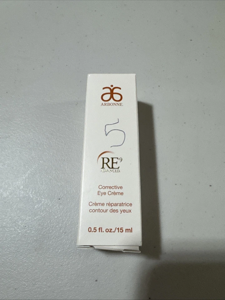 Crema correctora avanzada para ojos Arbonne RE9 tamaño completo 0,5 oz 15 g 15 ml NUEVA Foto 2 de 4