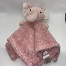 Sandy  Simon Pink Plush Elephant Baby Lovey Security Blanket Replacement 13x13"