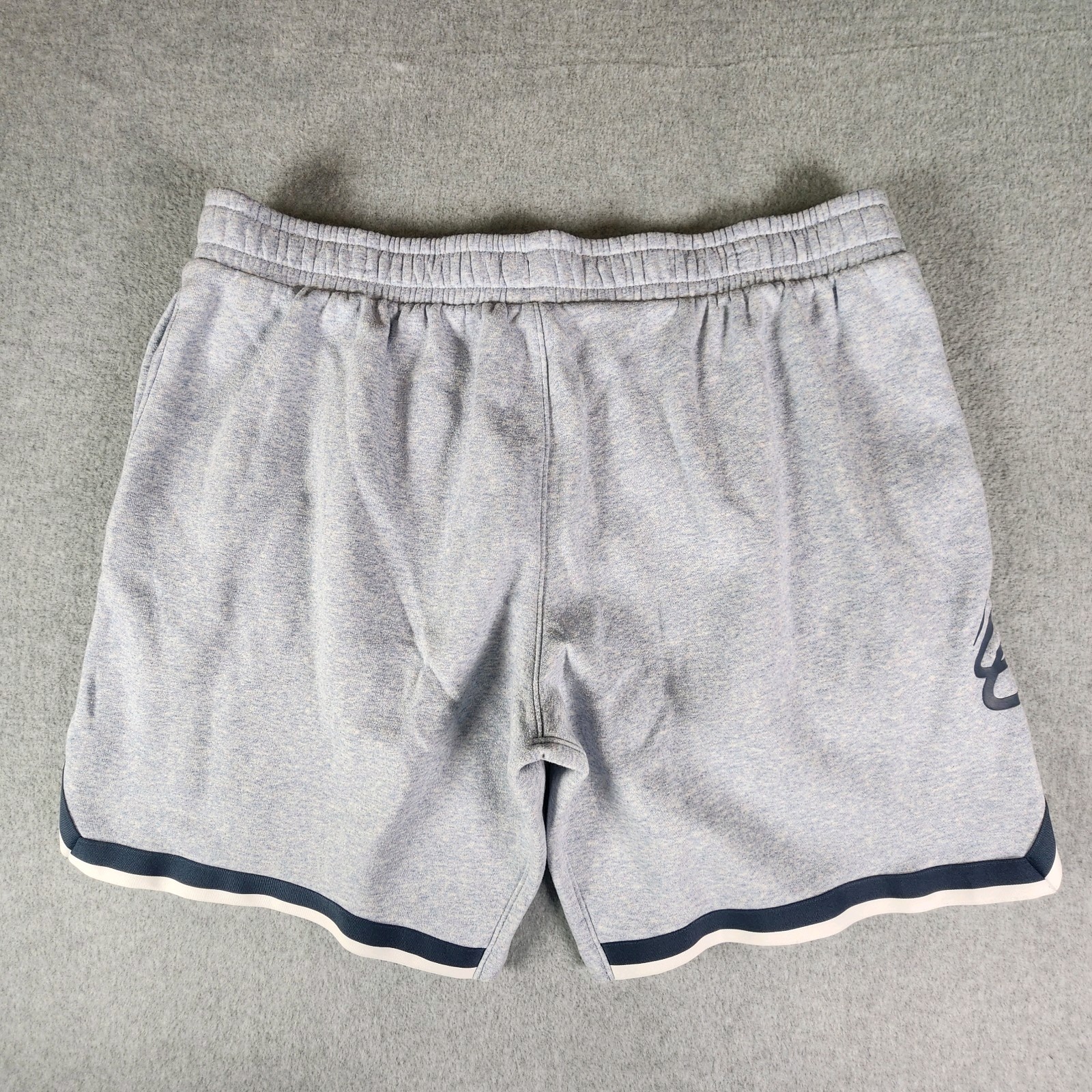 Under Armour Curry Fleece Shorts Mens 2XL 40x9 Heather Blue Pockets 1374302-465 thumbnail 8