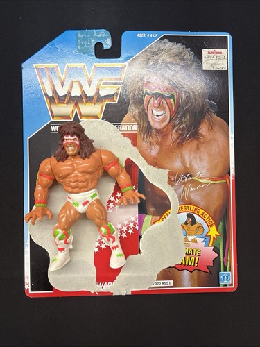 Rare Minty 1990 Vintage WWF ULTIMATE WARRIOR ACTIO...