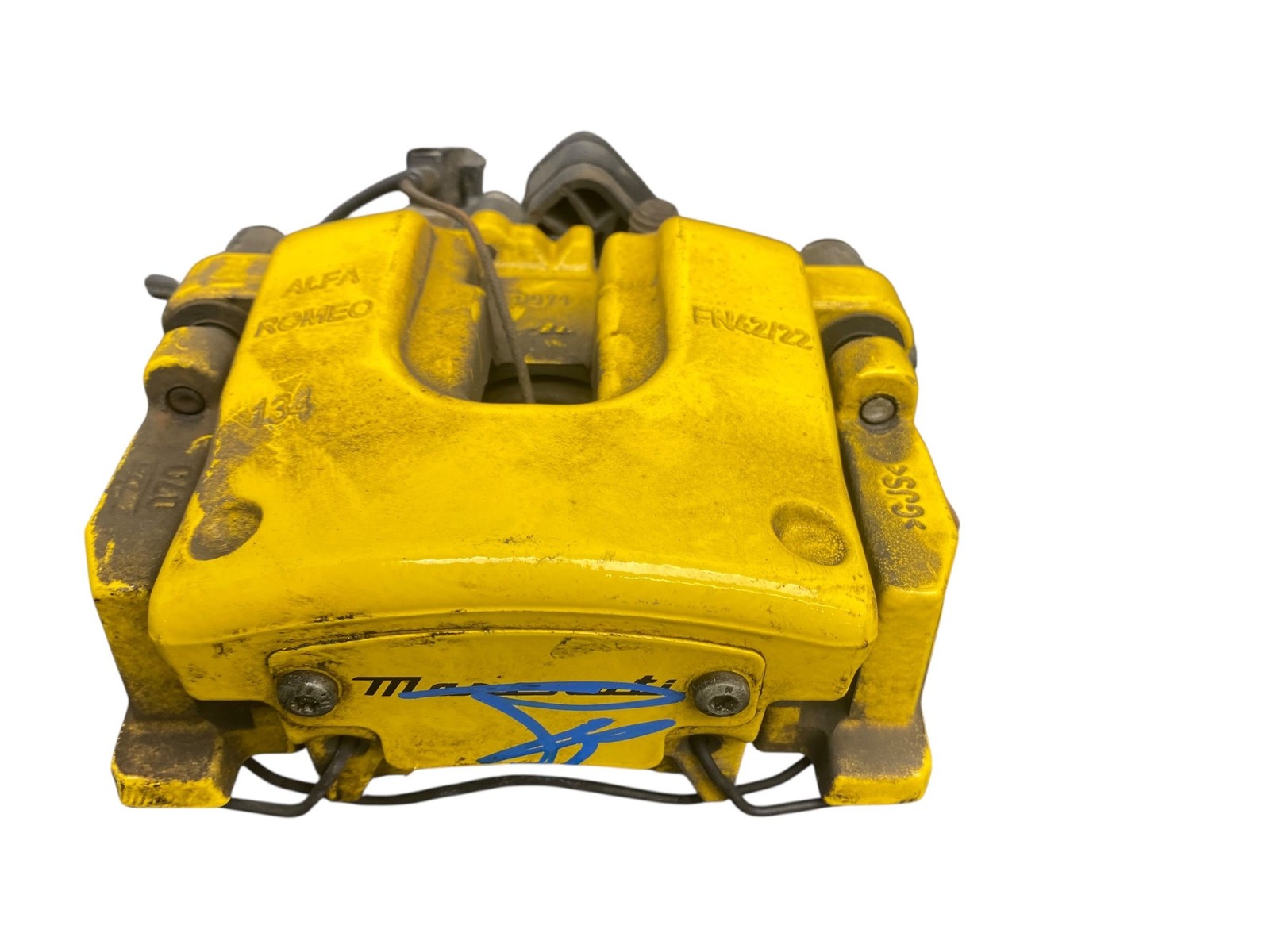 2023 MASERATI GRECALE M182 RIGHT REAR BRAKE CALIPER & BRACKET ASSY |YELLOW *31K*