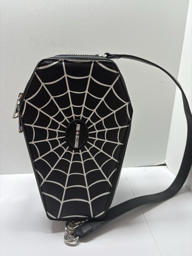 Bolso Monster High Ataúd Brilla en la Oscuridad Estrás Baguette Bolso de Hombro Gótico - Imagen 1 de 3